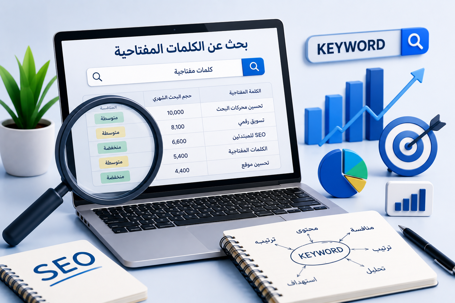 2. البحث عن الكلمات المفتاحية: الخطوة التي تبني عليها كل شيء
